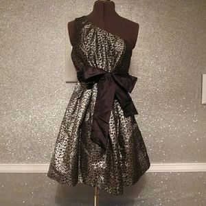 Black & silver party dress